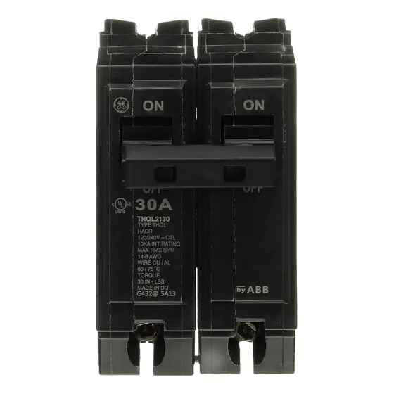 Abb Q-line® Thql2130 Q Line 30a Double Powder Circuit  