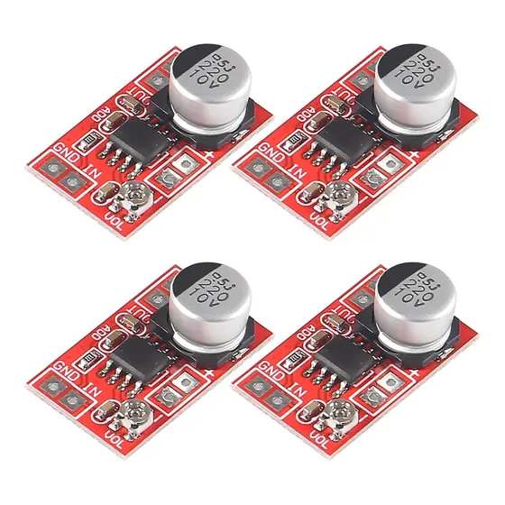 Alinan 4 Unidad Dc 5 12v Micro Electret Mini Condensador