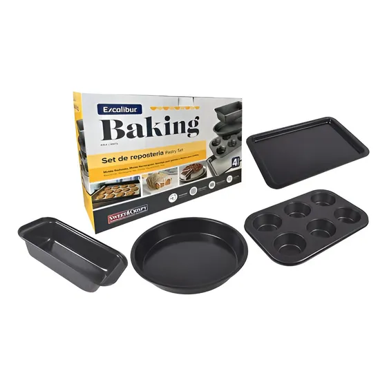Set De Repostería Excalibur X4 Piezas