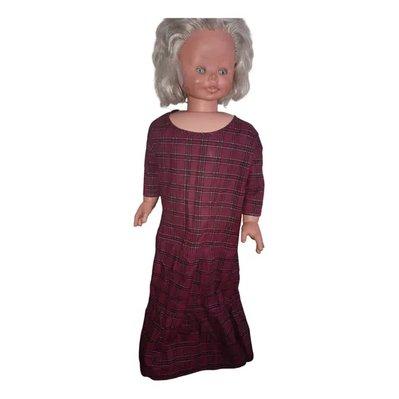 Vestido De Niña Talla M Diseño A Cuadros.