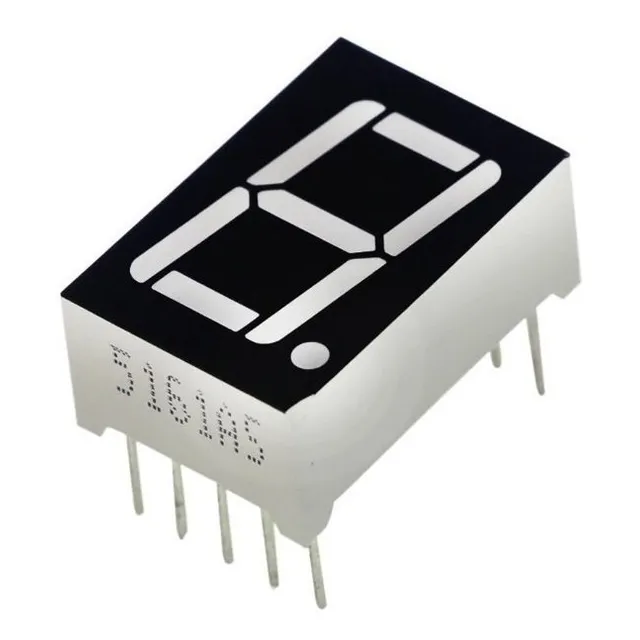 Display De 7 Segmentos Cátodo Común De 0.56´ 19x12.5mm 5 Pzs