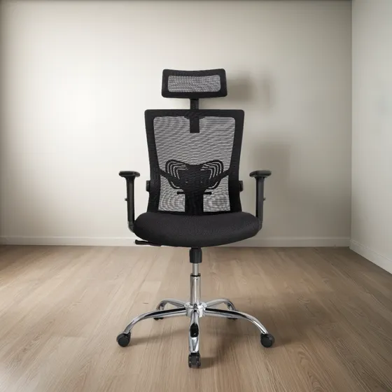 Silla Oficina Ergonómica Con Apoyo Lumbar Brazos Ajustables