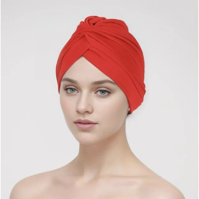 Gorro Turbante Con Pliegues Para La Pérdida De Cabello