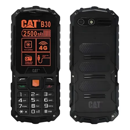 Cat B30 4g Desbloqueado Dual Dois Chip - Ideal Para Idosos Preto