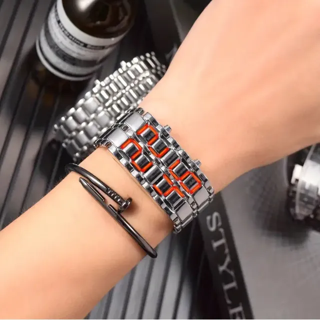 Reloj De Pulsera Digital Creativo Para Mujeres Y Hombres