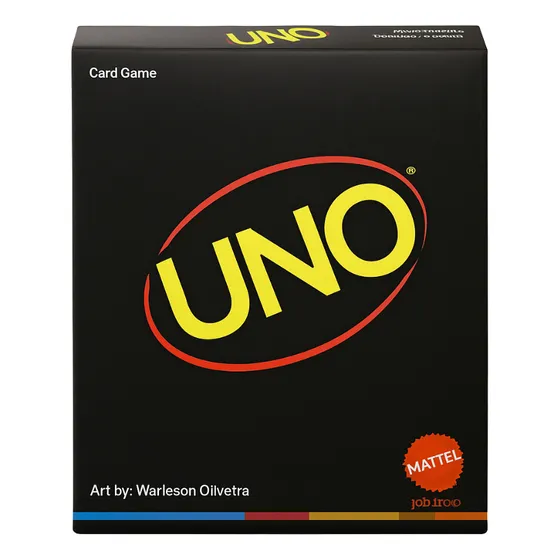 Jogo De Cartas Uno Minimalista Preto Black - Original Mattel