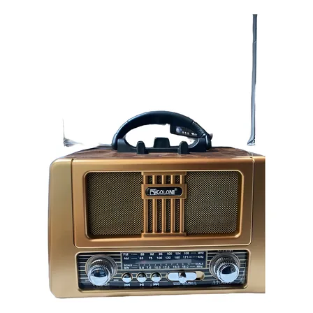 Radio Reproductor Portátil Golon Rx-8181bt Bluetooth Marrón