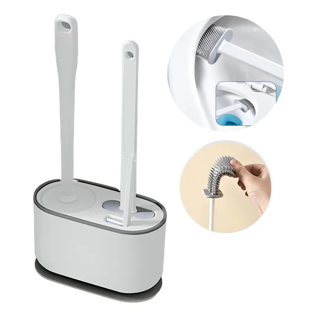 Juego De Baño Set De 3 Cepillos De Limpieza Para Inodoro