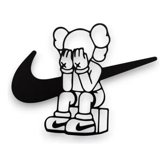 Cuadro Nike Kaws Decoración Moderna Minimalista Street Wear 