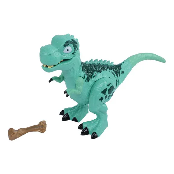 Juguete Dinosaurio Con Luces Y Sonido Verde