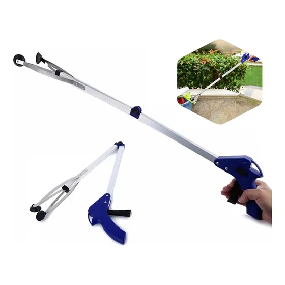 Brazo Extensible Recogedor Plegable Pinza Metal 80 Cm