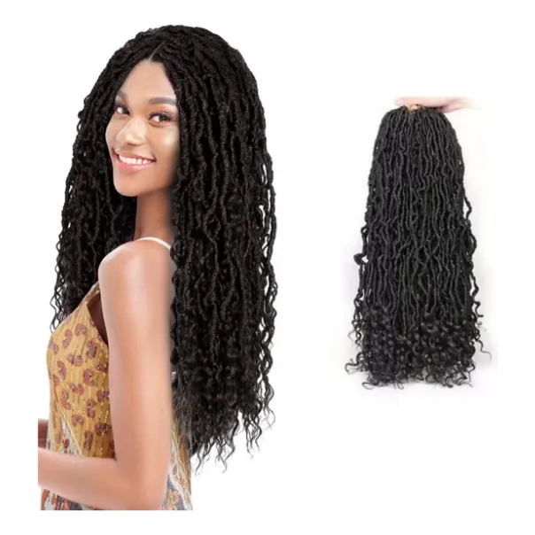Pack 15 Rastas Sintéticas De 65 Cm Crochet Butterfly Premium