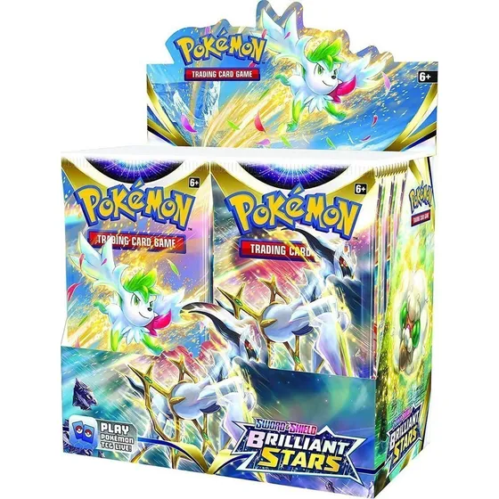 Caja De Sobres De Pokémon: Espada Y Escudo Brillante Recuent