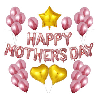 Juego De Globos E Happy Mother's Day, Película De Aluminio B Juego De Globos E Happy Mother's Day, Película De Aluminio B