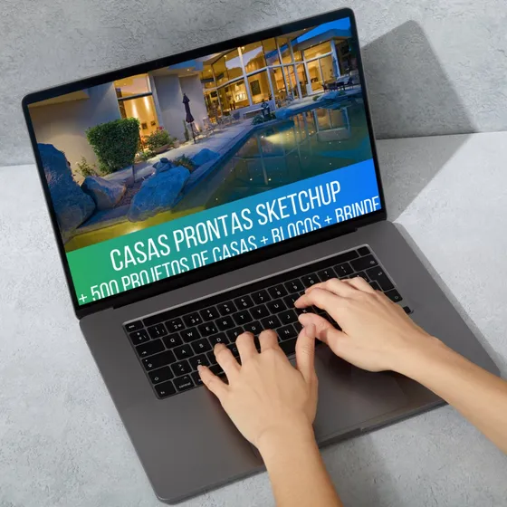 Pack De Casas Prontas Sketchup + Blocos E Brinde