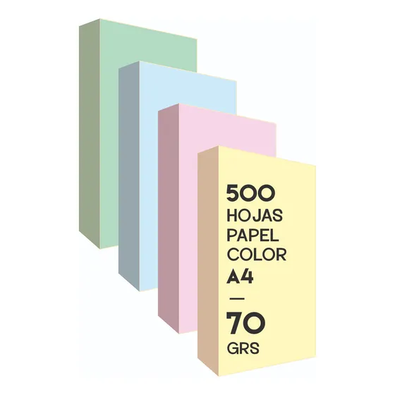 Resma Boreal A4 70grs Papel Color