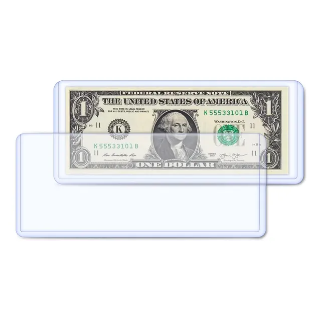 Fundas Para Billetes Rigidas Album X 50 Unidades