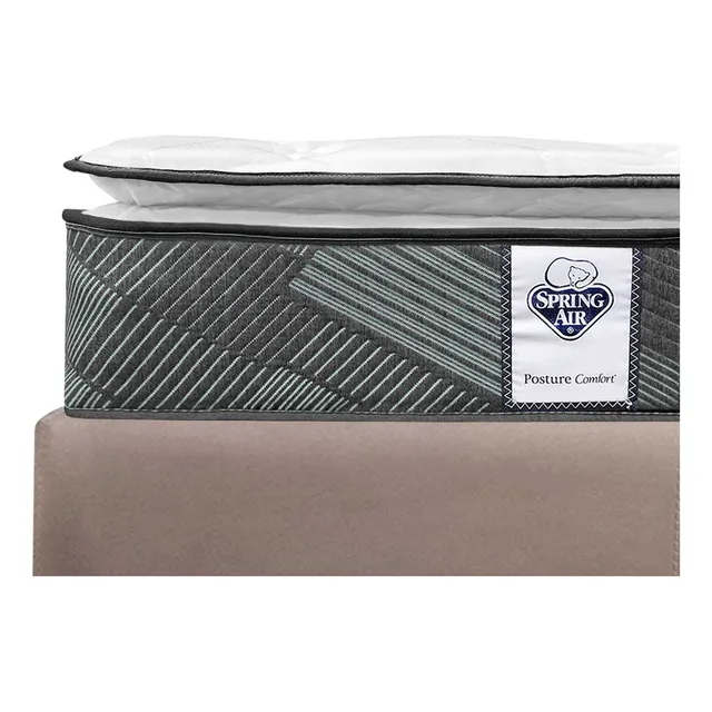 Colchón Matrimonial Spring Air Ortopédico De Resortes Con Colchoneta Semi Firme Tecnología Posture Confort 25 Cm Altura