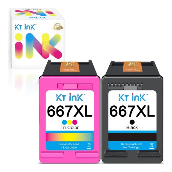 Cartucho De Tinta Compatible Para Hp 667xl Color Negro