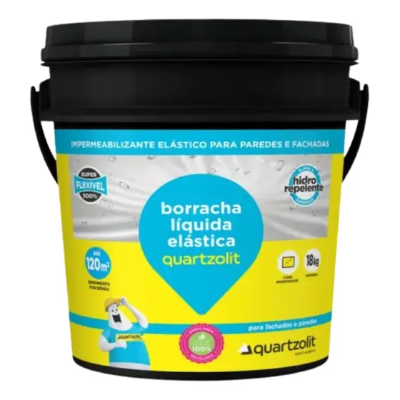 Super Tinta Emborrachada Elástica Fachadas Lajes 1 8 Cinza