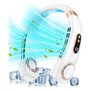 Ventilador De Cuello 5 Modos Rgb Luz Usb Recargable Portátil Ventilador De Cuello 5 Modos Rgb Luz Usb Recargable Portátil