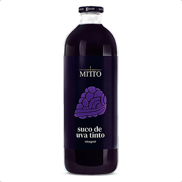Suco Mitto Uva Garrafa 1 Litro 100% Natural