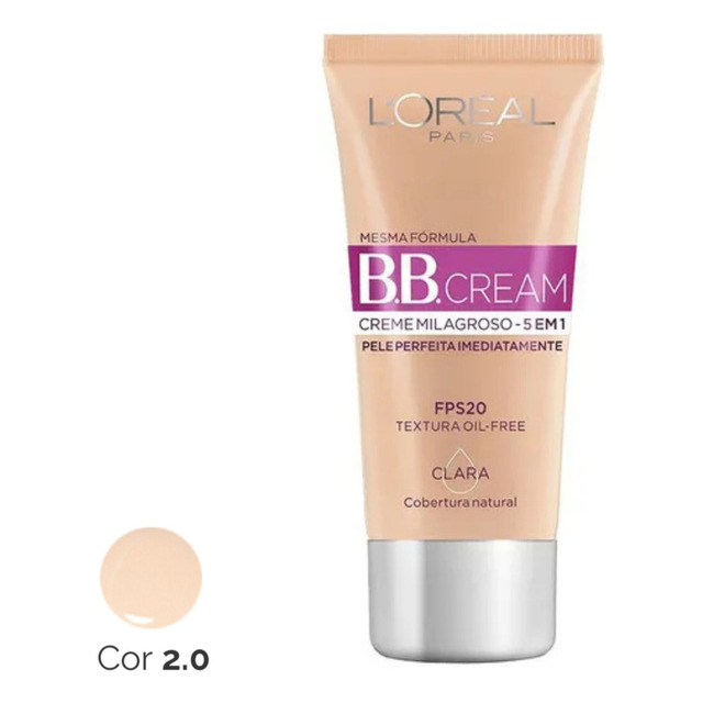 Base Bb Cream L'oréal Paris 5 Em 1 Dermo Expertise Cor Clara Fps 20 30ml Base Bb Cream L'oréal Paris 5 Em 1 Dermo Expertise Cor Clara Fps 20 30ml