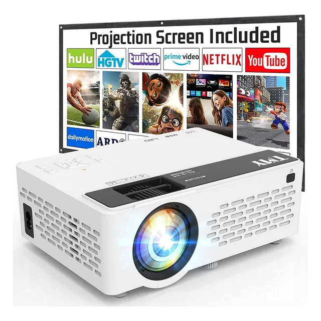 Proyector mini Tmy V08 7500lm blanco 110V