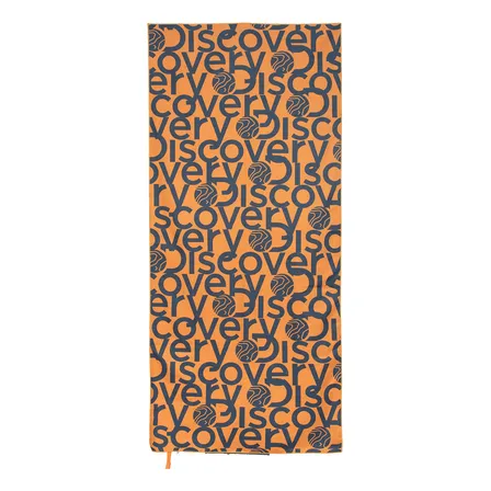Toalla Microfibra Grande Naranjo - Gris Discovery (90 X 200)
