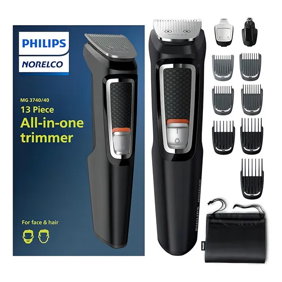 Rasuradora Philips Multigroomer Norelco Mg3740/40 Negra 127v