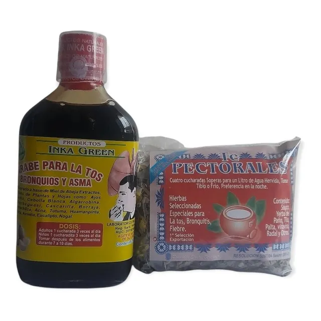 Jarabe Tos Bronquios Niños Y Adultos + Regalo Té Pectoral 