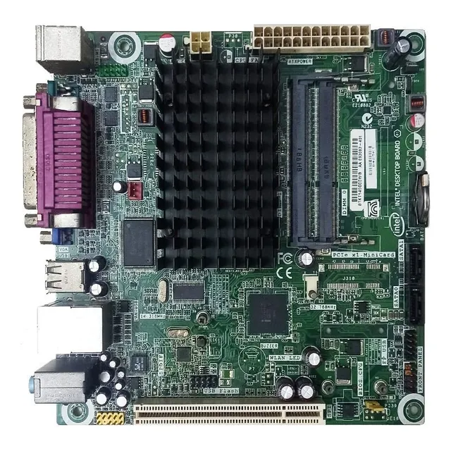 Mother Intel Atom Dual Core X4 Proc Usado Garantia Congreso