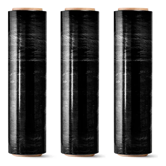3x Bobina Filme Stretch 2,5kg 150 Metros Preto - Dispropil