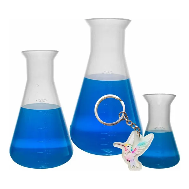Uuu A 3ps Matraz Erlenmeyer De Plástico 50ml 250ml Y 500ml