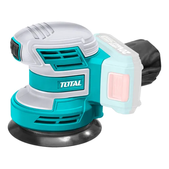Lijadora Roto Orbital Inalámbrica Total 20V 5" 10000rpm Incluye 5 Lijas y Bolsa Recolectora No Batería