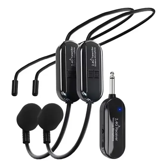 Microfono Inalambrico Diadema Cintillo Uhf Recargable