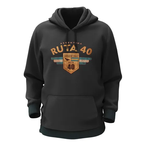 Buzo Hoodie Algodón Argentina Ruta 40 Mod 8