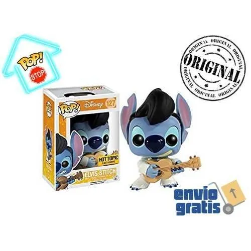 Figura de acción Funko Lilo & Stitch Stitch Elvis Stitch - Hot Topic Exclusive de Funko Pop!