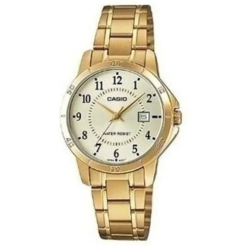 Reloj Casio Dama Ltp-v004g-9b Nuevo Original Relojesymas