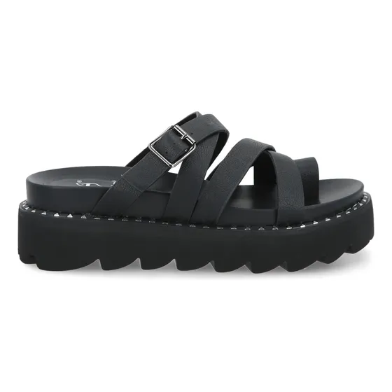 Sandalia Negra Mujer 1573c Gotta