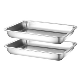 Charola Bandeja Hornear Acero Inoxidable 50 X 35 Cm 2 Piezas Charola Bandeja Hornear Acero Inoxidable 50 X 35 Cm 2 Piezas