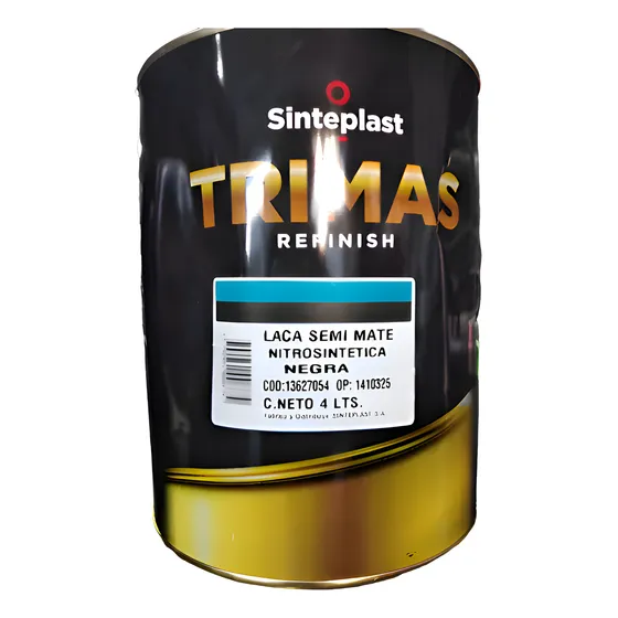 Laca Nitrocintetica Negro Brillante Trimas 1lt