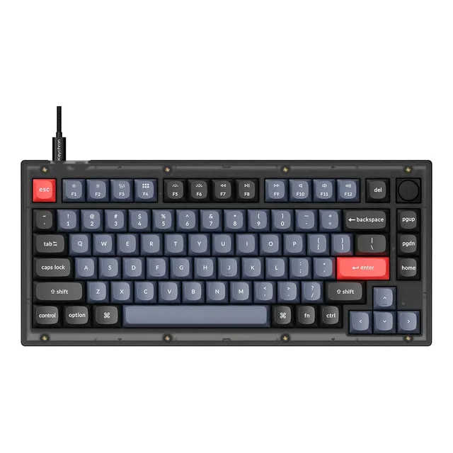 Teclado Mecánico Keychron V1 Max Switch Rojo Rgb