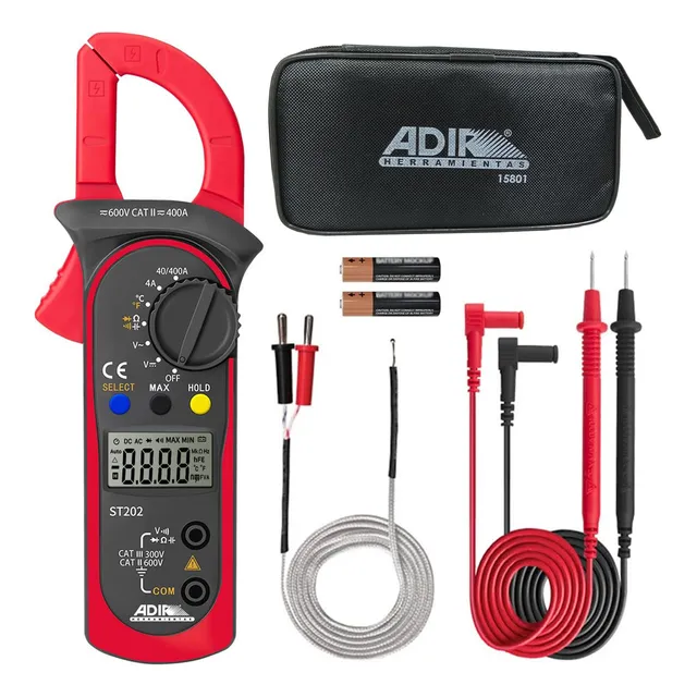 Multimetro Digital De Gancho Adir 15801 De Alta Precisión