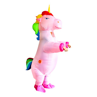 Disfraz Inflable Unicornio Cuerpo Completo Adulto 160-190 Cm Disfraz Inflable Unicornio Cuerpo Completo Adulto 160-190 Cm