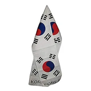Bufanda Ligera Con Estampado De Bandera De Corea Del Sur 8 X Bufanda Ligera Con Estampado De Bandera De Corea Del Sur 8 X