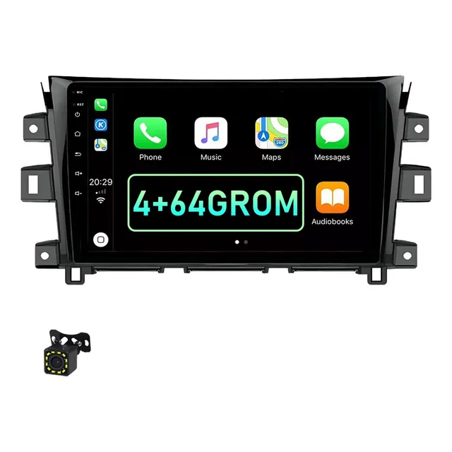 Carplay Estéreo De 4gb Para Nissan Np300 Frontier 2016-2022 Color Black