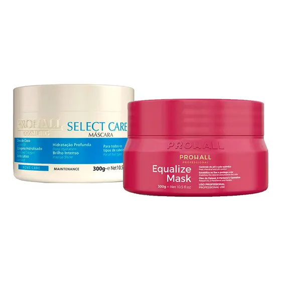 Cronograma Prohall Máscaras Equalize Mask + Select Care 300g