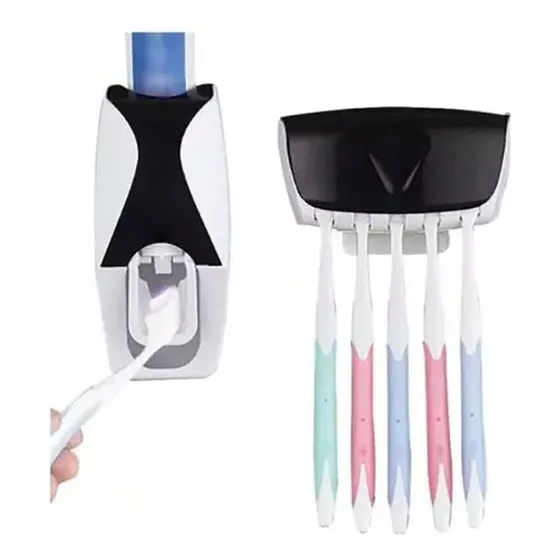 Dispensador De Crema Dental Y Soporte Para Cepillos