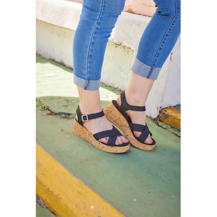 Sandalias Taco Chino Mujer Alta Corcho Citadina Plataforma Sandalias Taco Chino Mujer Alta Corcho Citadina Plataforma